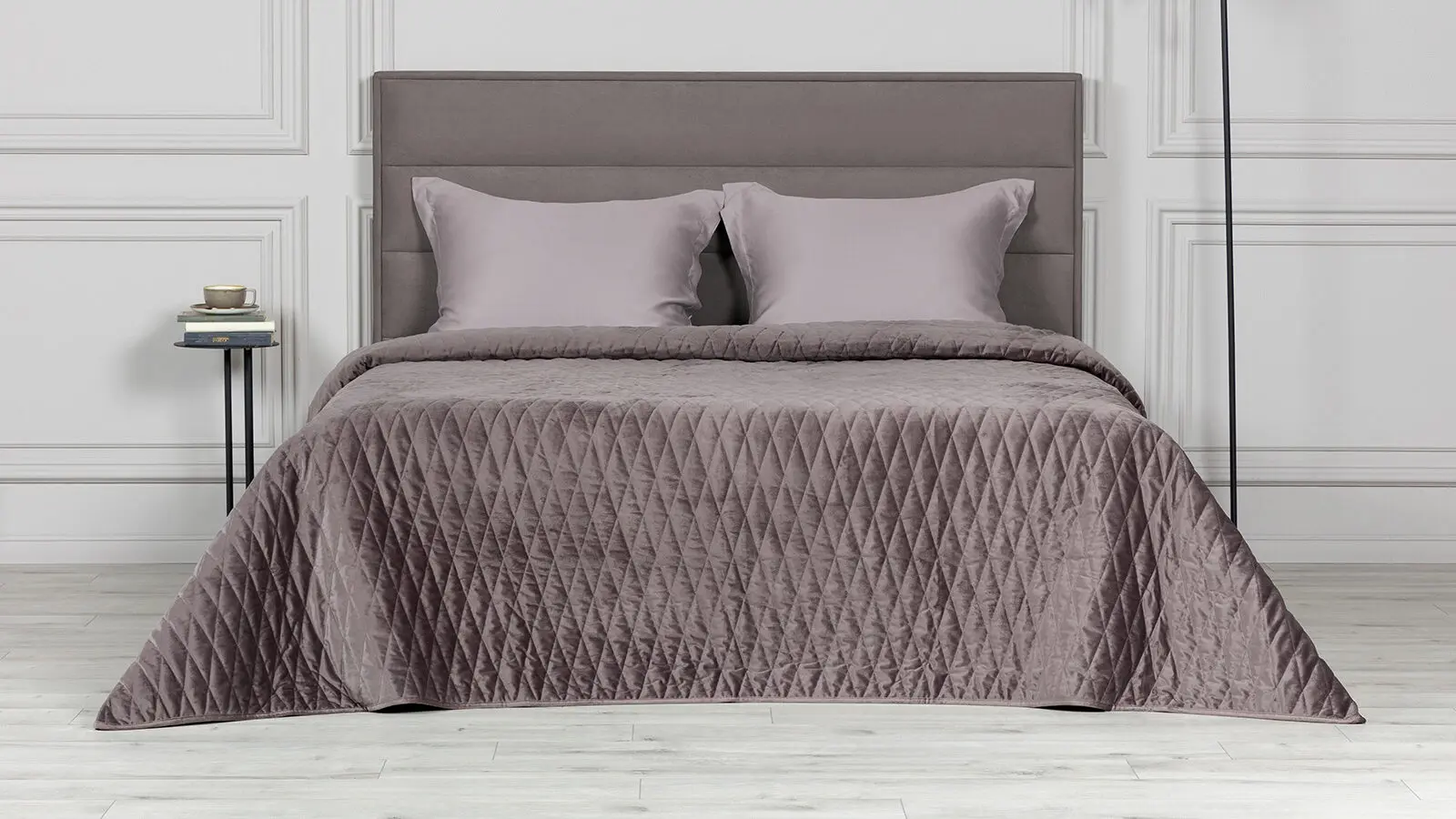 Покрывало стеганое Velvet Edition (геометрия), цвет Муссон 240x260 в мебель-центре Озерцо