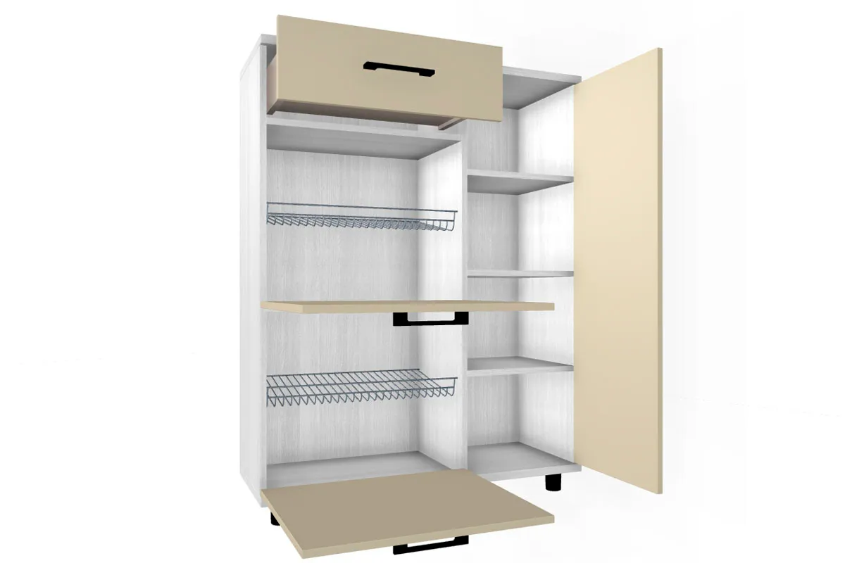 Тумба ТБ-5002-СЯ-КМ (Снежный Ясень/Кашемир Матовый) — Мебель-центр Озерцо