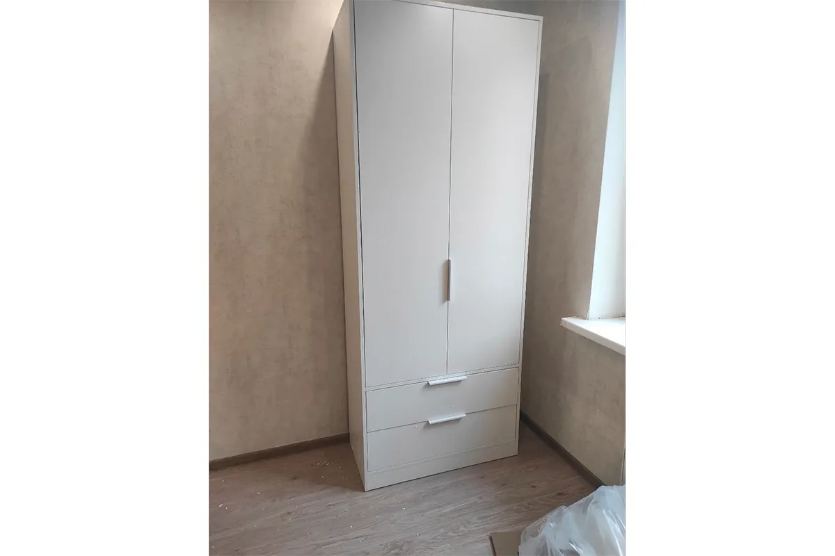 Шкаф для одежды Марли (Белый) в мебель-центре Озерцо