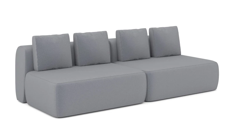 Диван модульный 2-секционный Molto 125+125 Тк. Aura 11 107x252 — купить в Озерце
