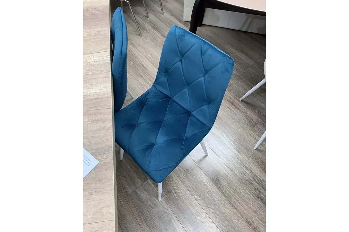 Стул Регги (каркас Черный/велюр Velluto 25 синий), СРП-066 - купить в Озерце