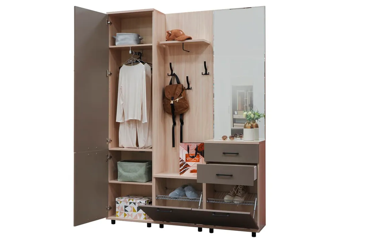 Шкаф многоцелевой ШК-5041-АС-ЛМ (Ясень Асахи/Латте Матовый) в мебель-центре Озерцо