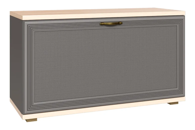 Тумба ТБ-1041-АС-СО (Ясень Асахи / Серый Оникс) — Мебель-центр Озерцо