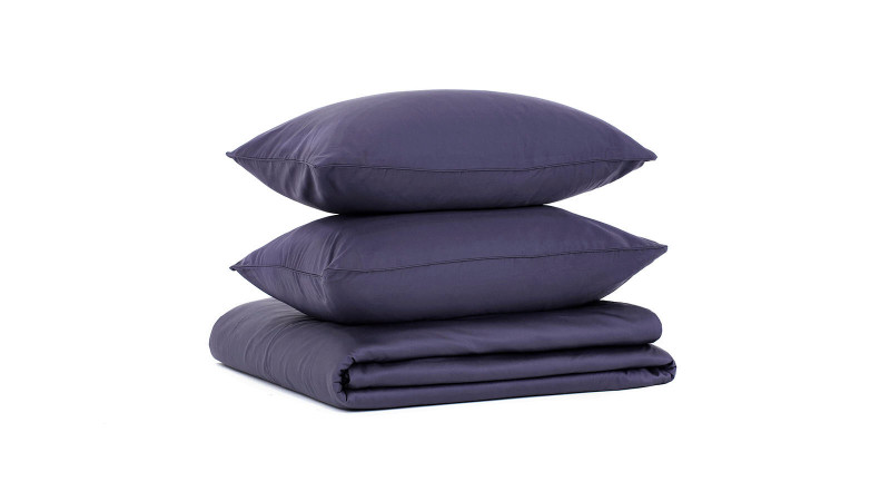 Постельное белье Maco Sateen, цвет: Синий топаз 140x205, без простыни в мебель-центре Озерцо