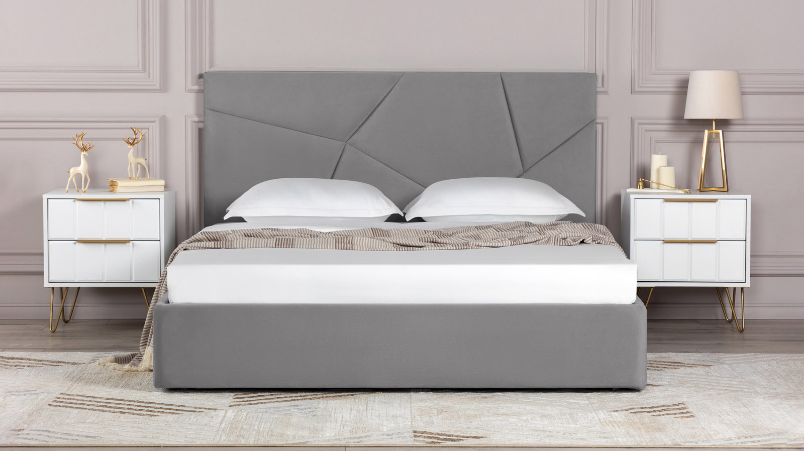 Кровать с подъемным механизмом Opera I, ткань Sky Velvet 08, 90x200 - купить в Озерце