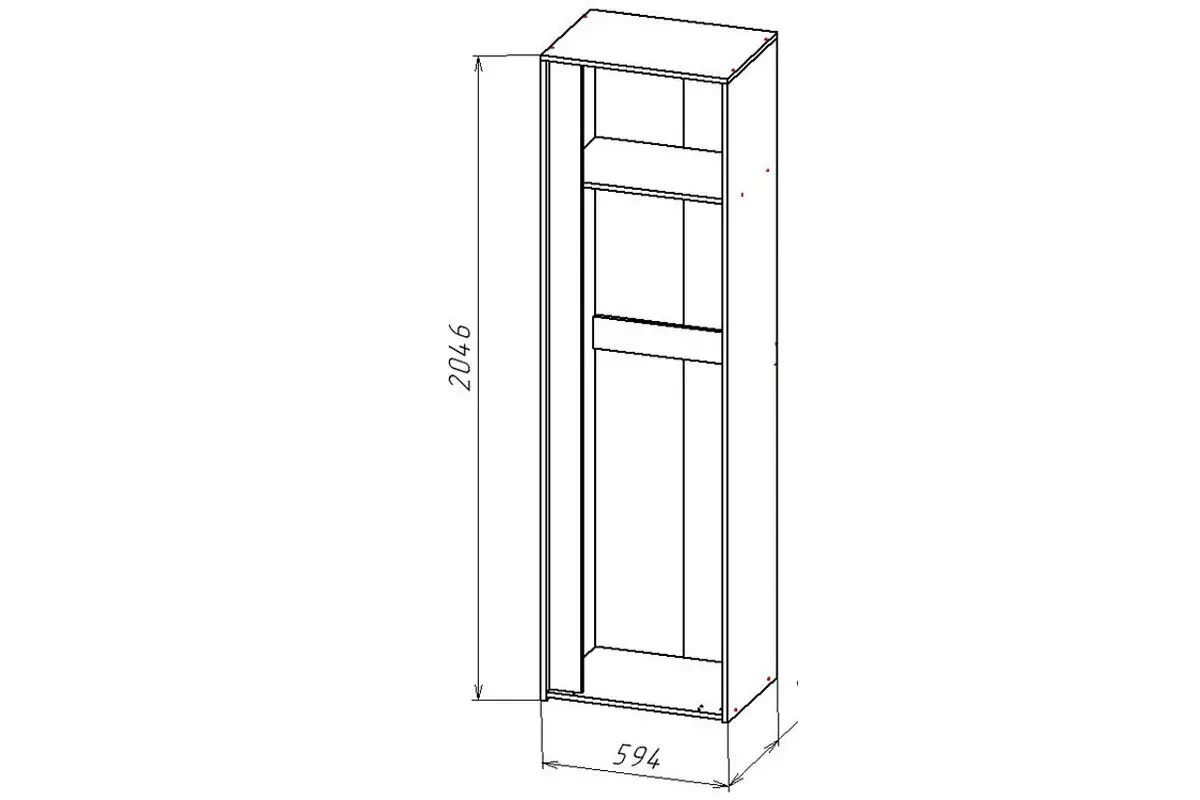 Прихожая Линда (Белый/Графит) — Мебель-центр Озерцо