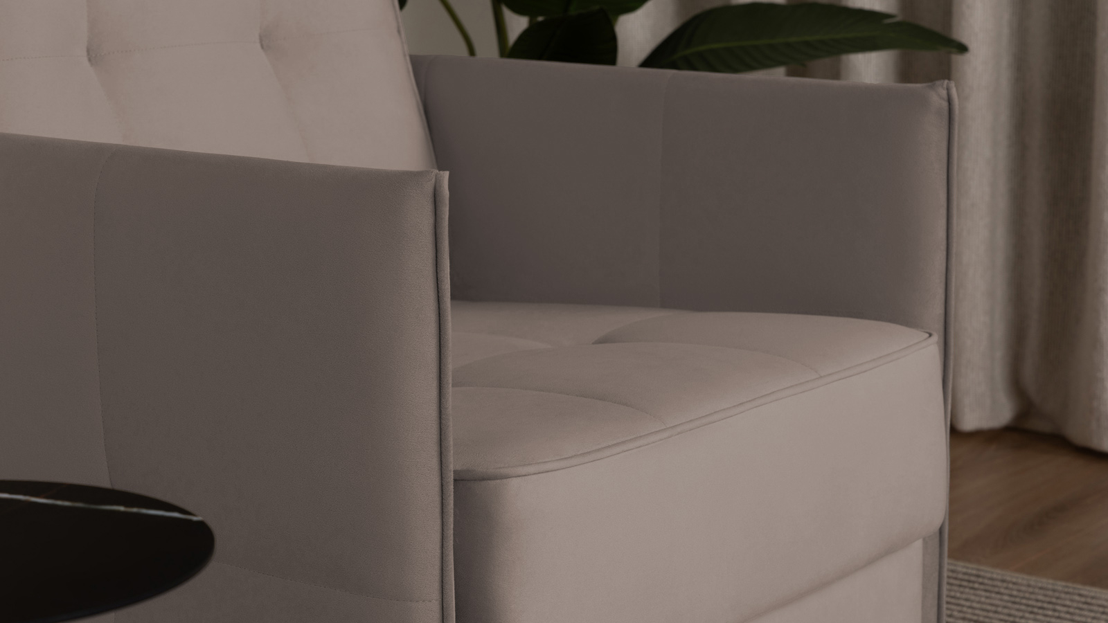 Кресло Amani Pro, Тк. Sky Velvet 17 (подлокотник: 5 см) 73.5x89 — купить в Озерце