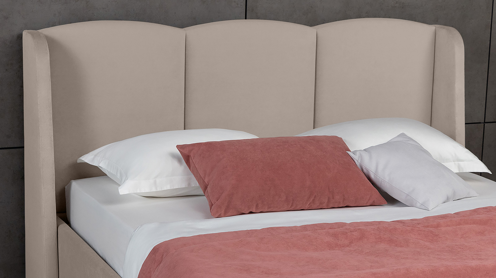 Кровать Milora Nova, Тк. Sky Velvet 03 140x200 - купить в Озерце