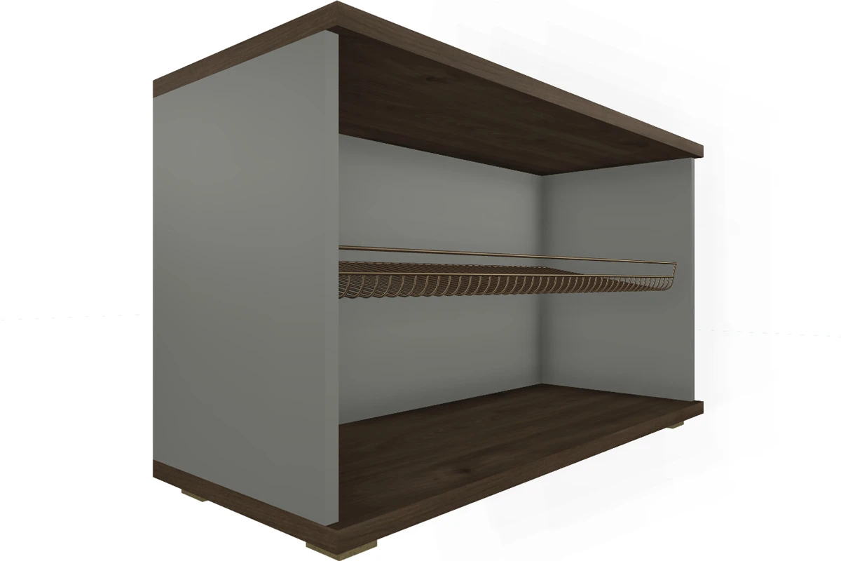 Готовый комплект для прихожей Карина ПК-1002-ГТ-СО (Гикори Джексон Темный/Серый Оникс) — Мебель-центр Озерцо