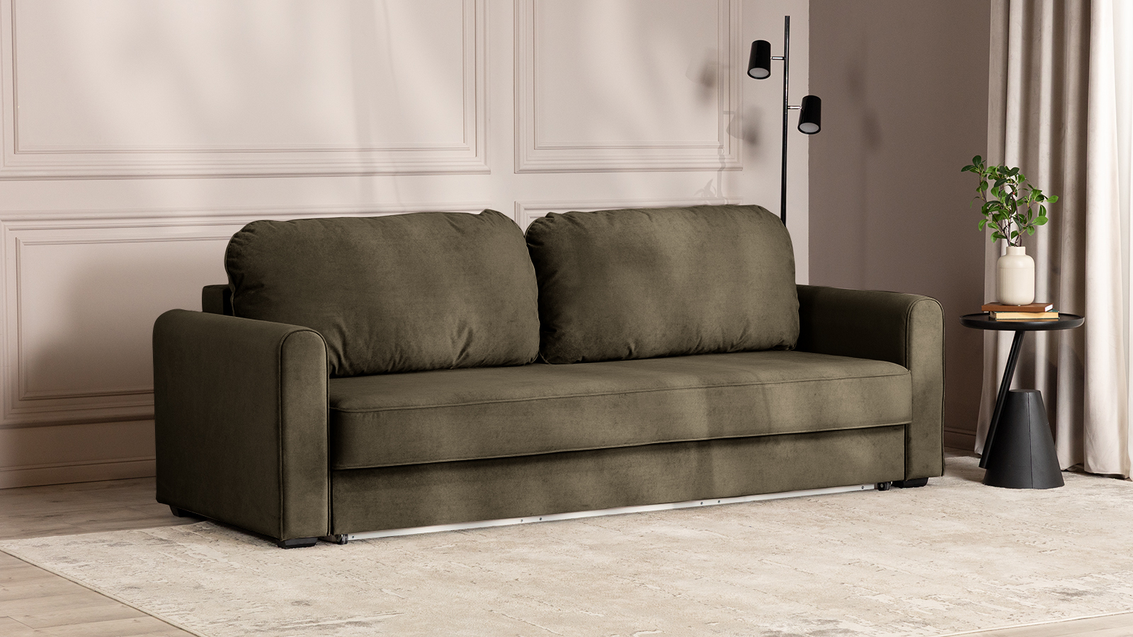 Диван -кровать Magni ткань Sky Velvet 12 96x233 — купить в Озерце