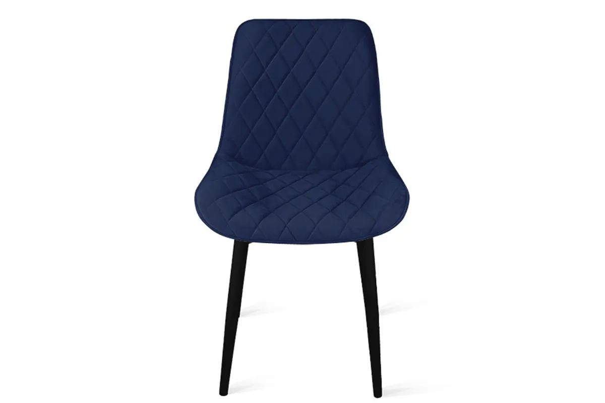 Стул Oscar (Черный Муар / Велюр L005 Синий) - купить в Озерце
