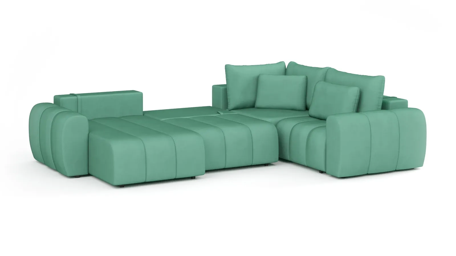 Диван -кровать П-образный Mellow-4 секц. ткань Velutto 71 247x350 — купить в Озерце