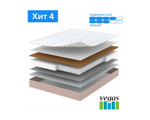 Матрас ортопедический Вегас Хит 4 120х200 - купить в Озерце