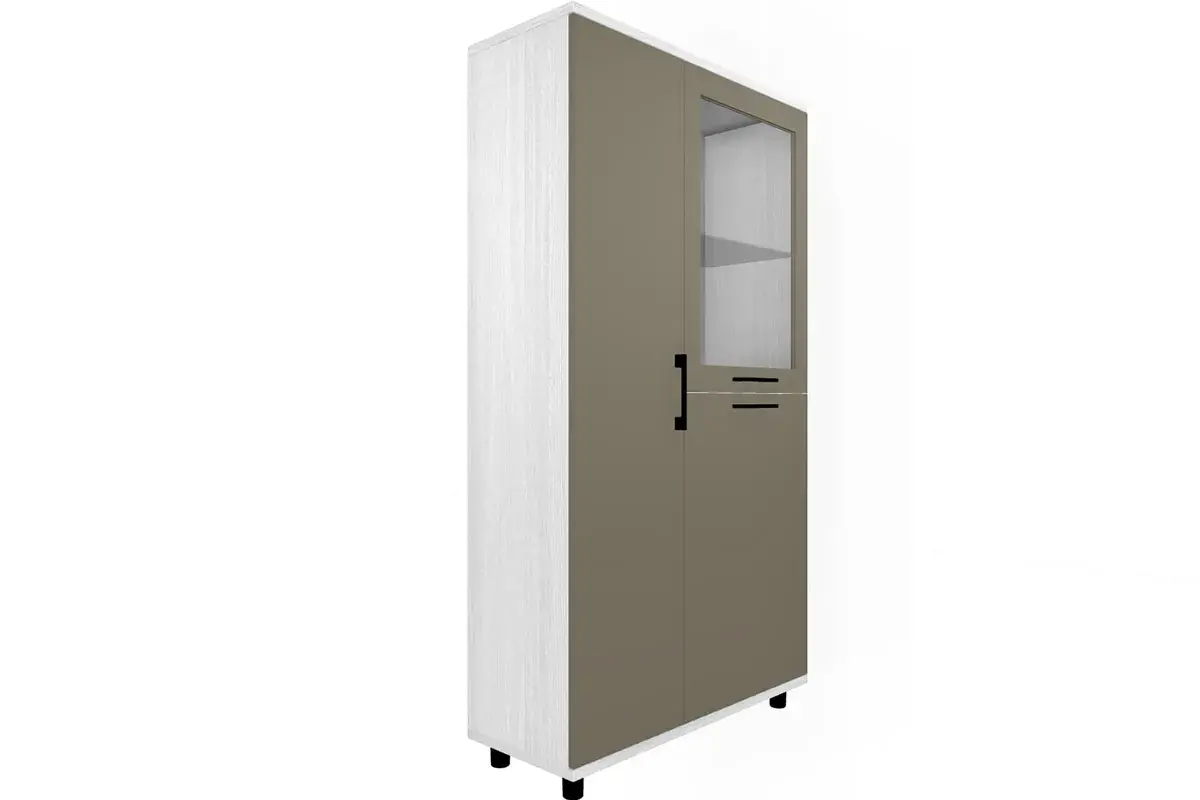 Шкаф многоцелевой ШК-5084-СЯ-ЛМ (Снежный Ясень/Латте Матовый) в мебель-центре Озерцо