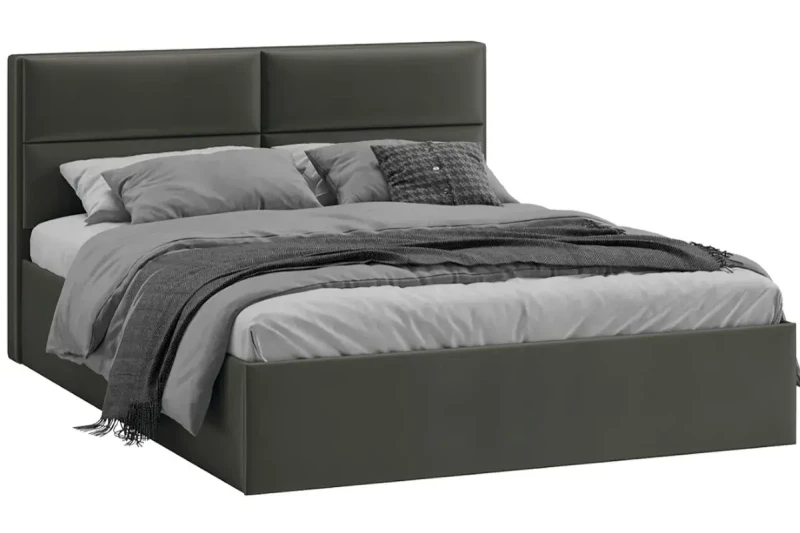 Кровать универсальная Глосс Тип 1 160х200 с ПМ и заглушиной (Велюр/Confetti Stone) - купить в Озерце