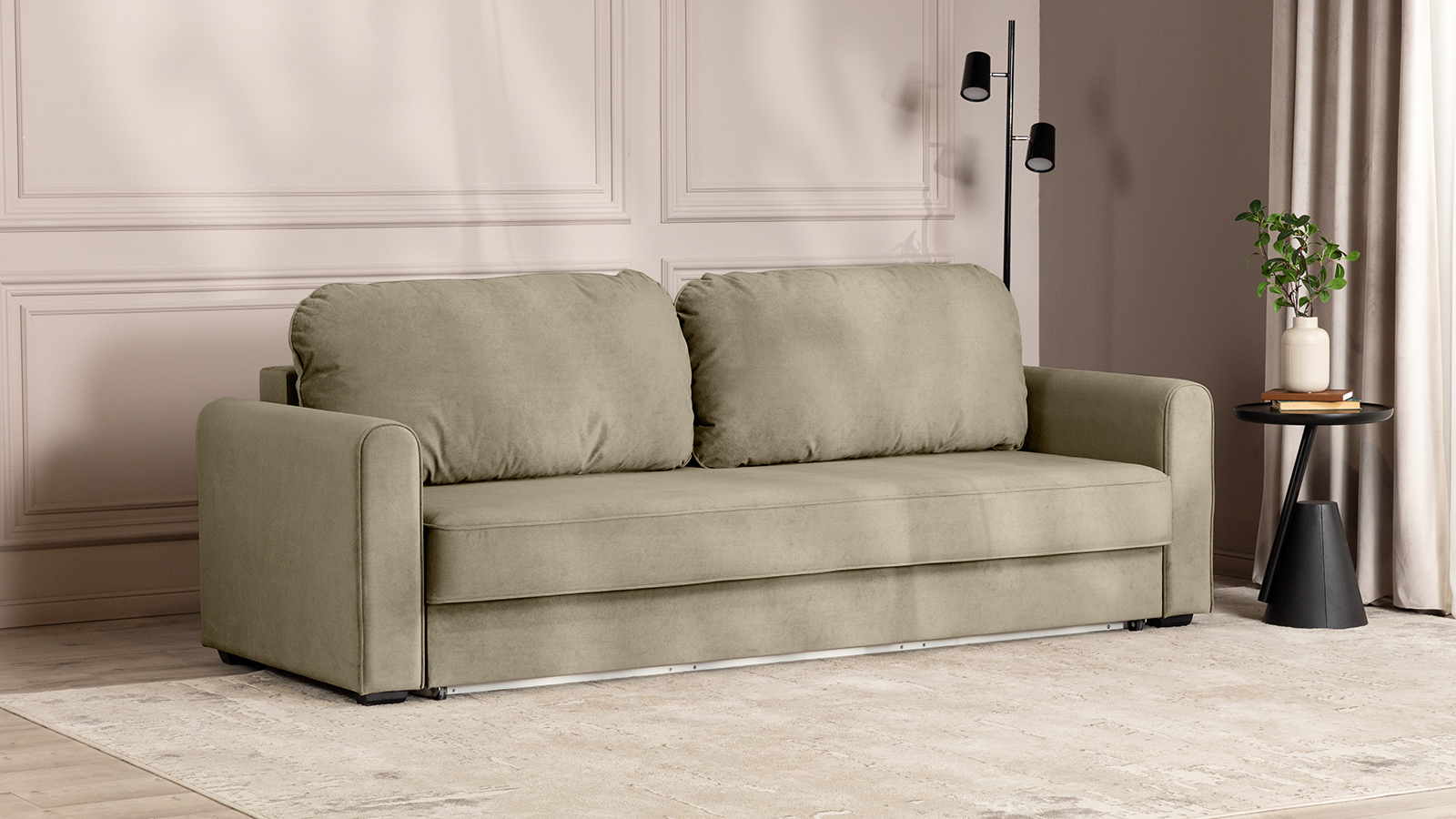 Диван -кровать Magni ткань Sky Velvet 03 96x233 — купить в Озерце