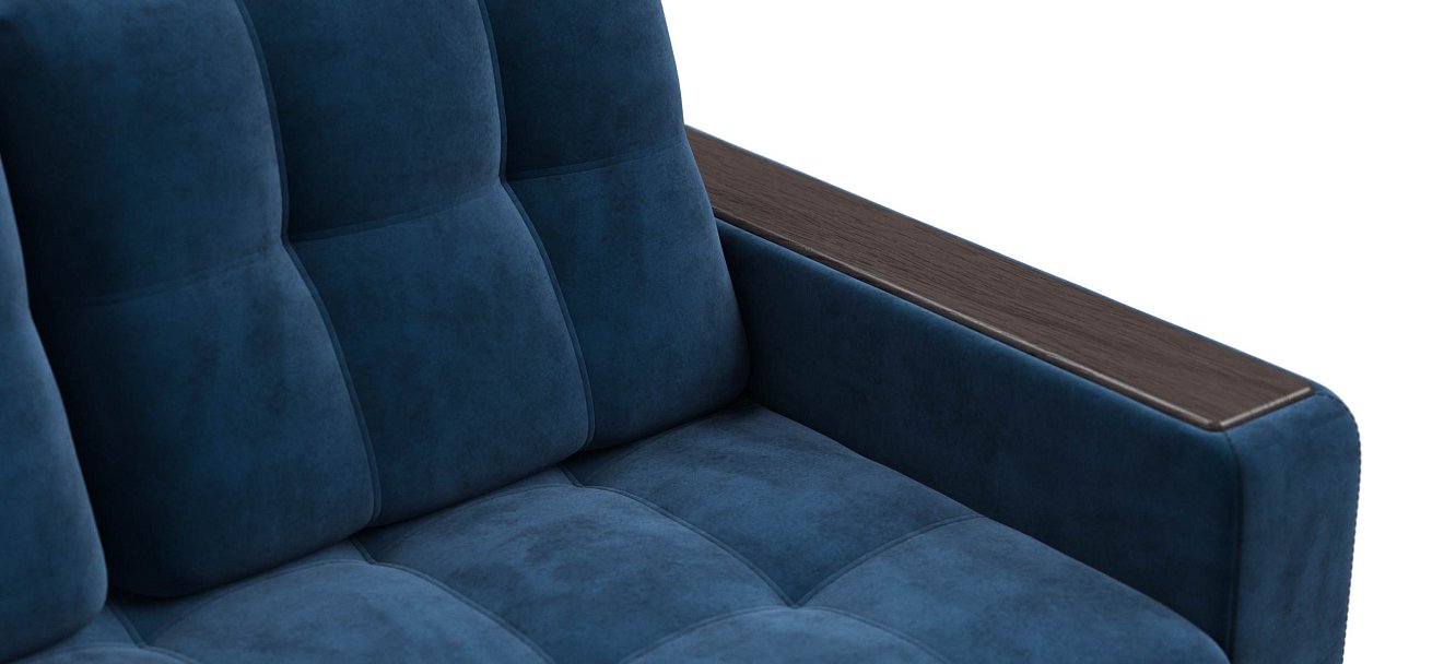 Босс Маркет двухместный диван Велюр Монолит синий — купить в Озерце