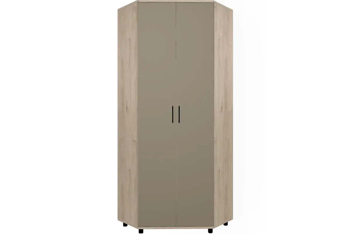 Прихожая Грейс комплект 1 (Гикори Джексон Светлый/Латте Матовый) — Мебель-центр Озерцо