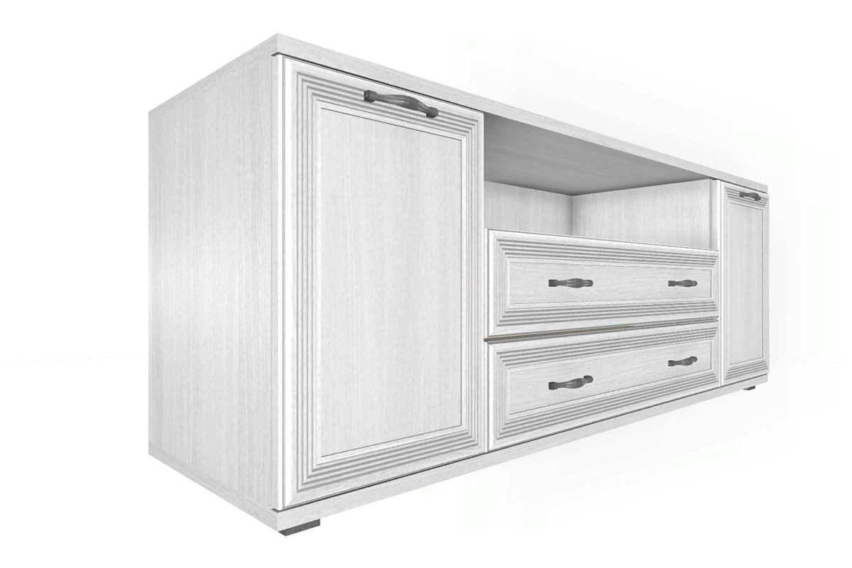 Гостиная Карина-2 (Снежный Ясень) — Мебель-центр Озерцо