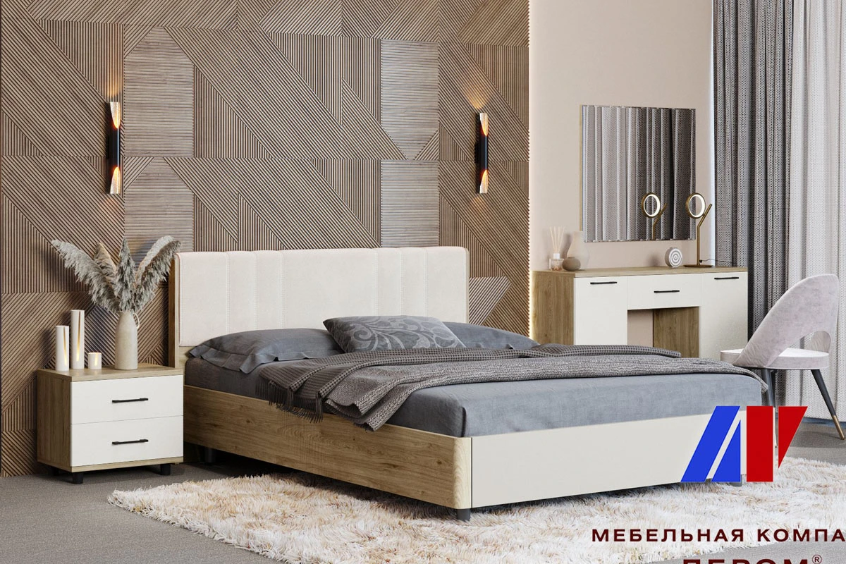 Тумба ТБ-5061-ГС-КМ (Гикори Джексон Светлый/Кашемир Матовый) — Мебель-центр Озерцо