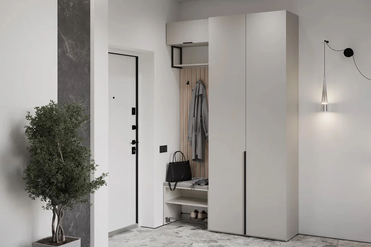 Шкаф Мария МШ/МШУ 90.40 (Дымчато-серый) в мебель-центре Озерцо