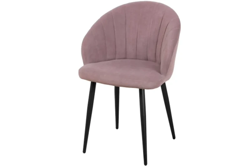 Стул Моника (Муар черный/Велюр Dream Java/Розовый) СРП-050 - купить в Озерце