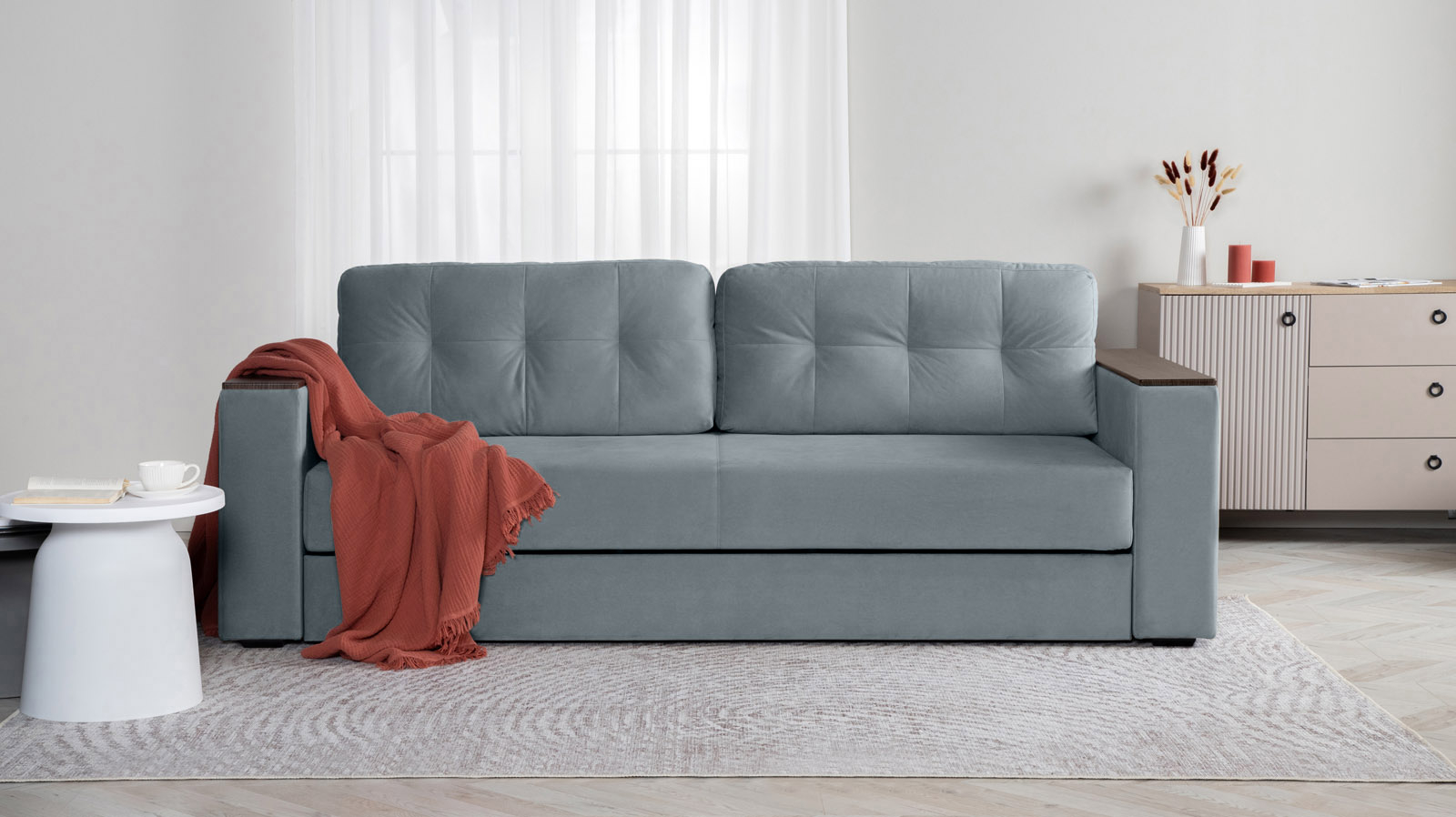 Диван Loko Pro Тк. Sky Velvet 18 113x243 — купить в Озерце