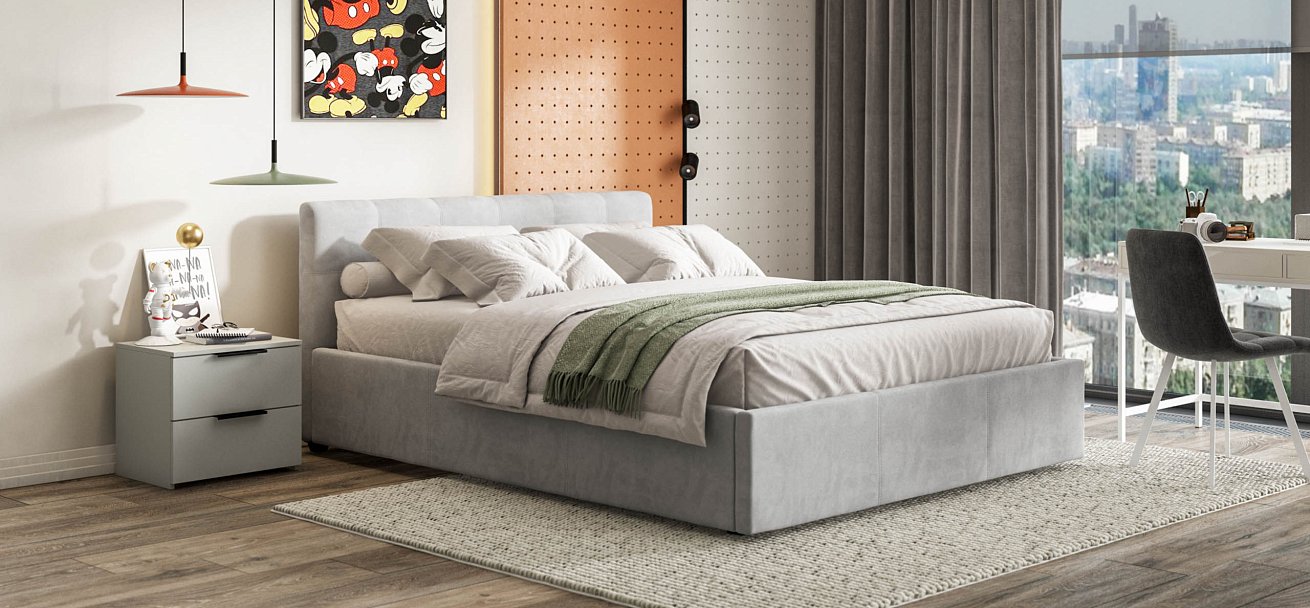 Тумба BOSS STANDART Шиншилла серая — Мебель-центр Озерцо