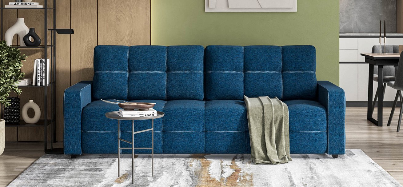 Диван Денди рогожка Malmo синий — купить в Озерце