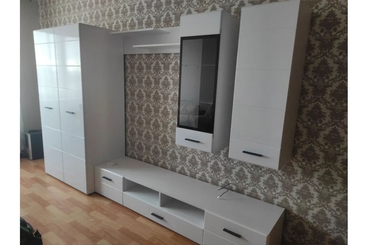 Шкаф 2-х дв. Gloss Белый/Белый глянец (71373114) в мебель-центре Озерцо