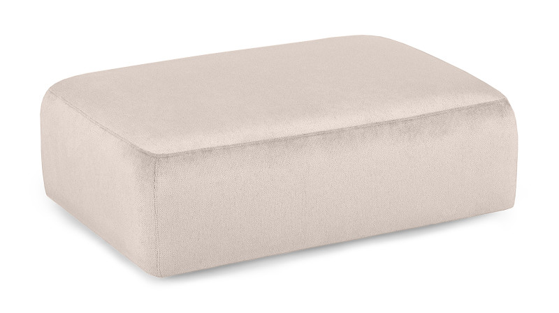 Модуль -пуф Molto, 125+85, ткань Rokky snow 85x125 - купить в Озерце