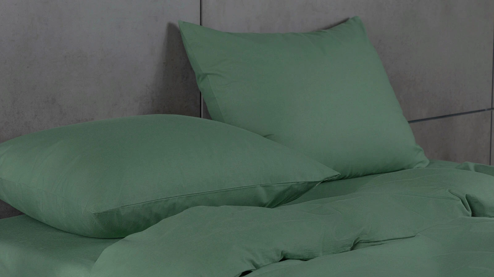 Постельное белье Comfort Cotton, цвет: Зеленый (односп) 140x205, без простыни в мебель-центре Озерцо