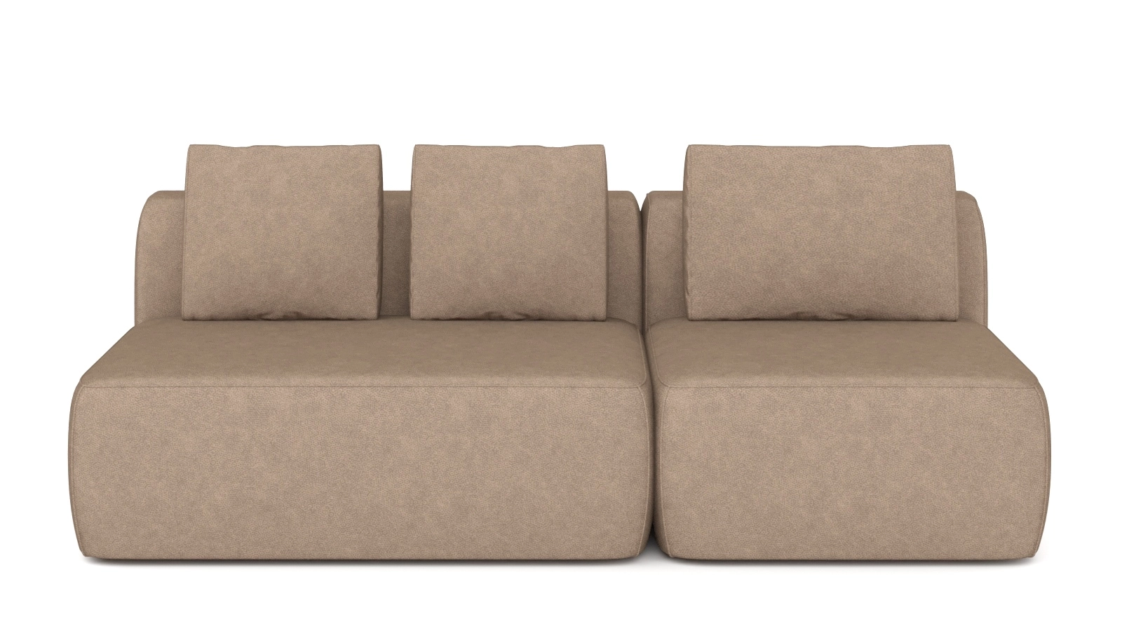 Диван модульный Molto, 2-секционный,125+ 85+125+85, ткань Galaktika beige 107x214 — купить в Озерце