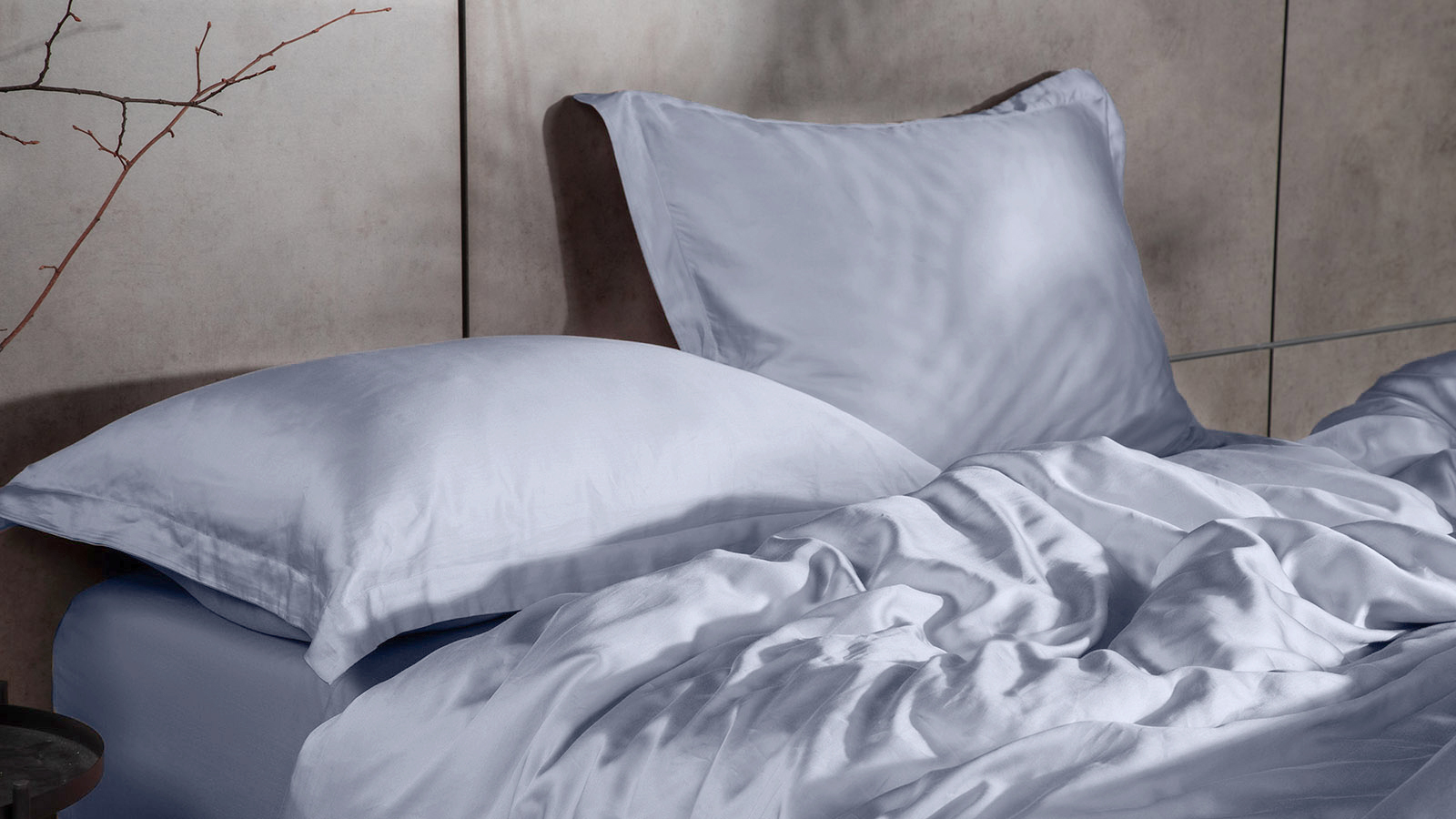 Постельное белье Comfort Solid Tencel, цвет: Васильковый (односпал) 140x205, без простыни в мебель-центре Озерцо