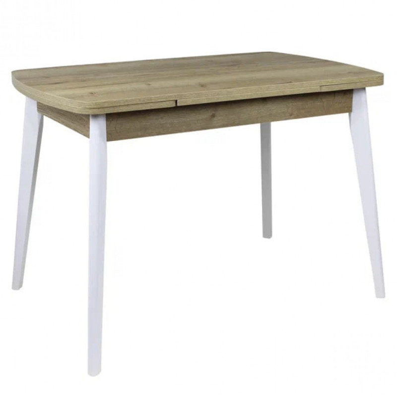 Стол СИЭТЛ 60х90 дуб натуральный/белое подстолье ТИП-НД - купить в Озерце