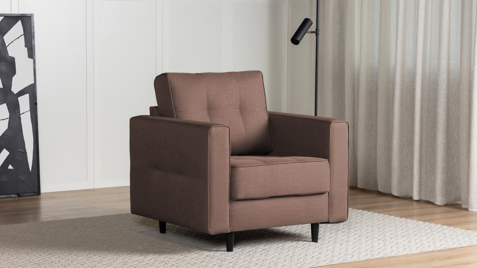 Кресло Amani Pro, Тк. Lidot lilac (подлокотник: 15 см) 89x93.5 — купить в Озерце