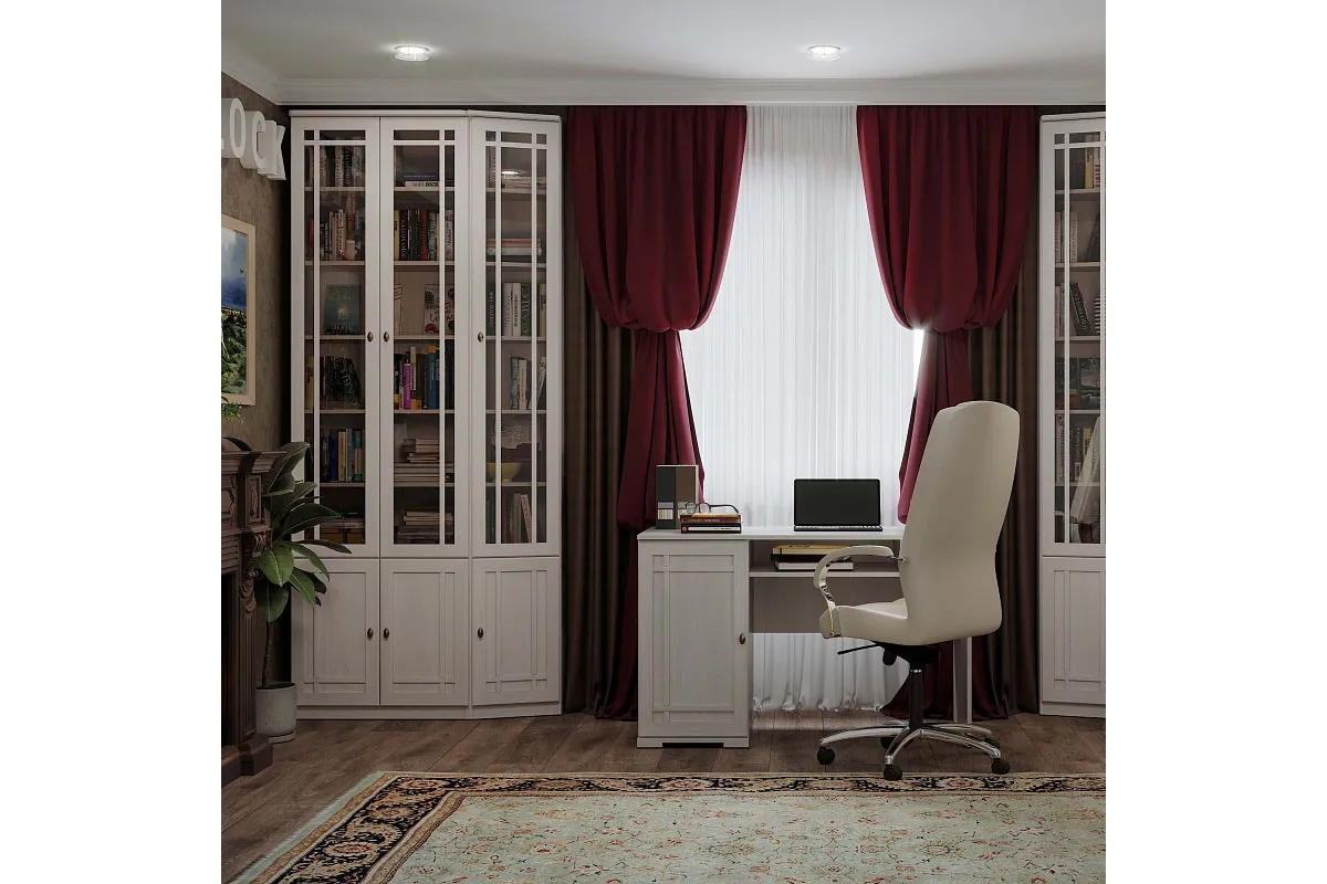 Sherlock 32 Шкаф для книг Ясень Анкор светлый в мебель-центре Озерцо