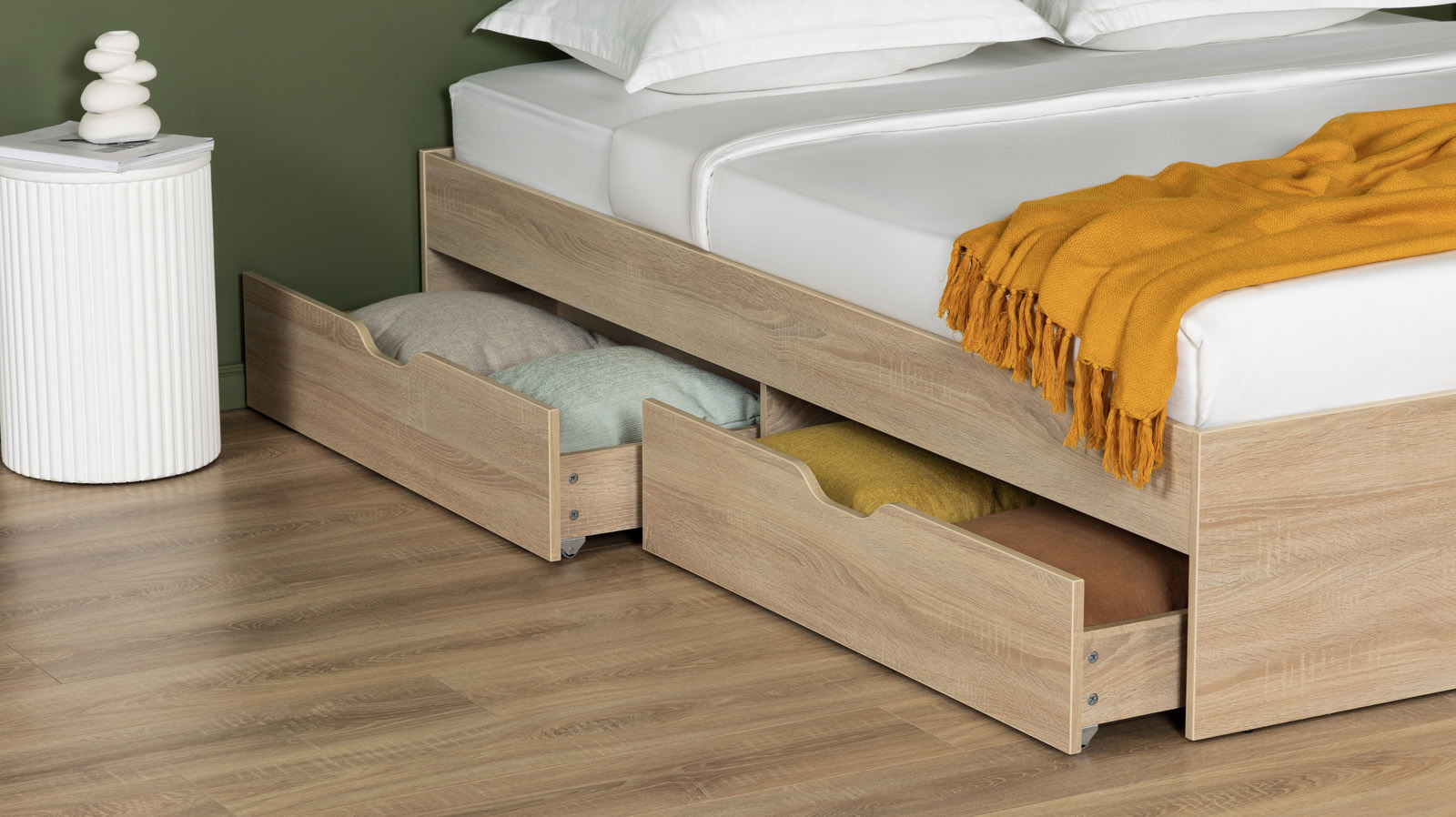 Кровать Prima, цвет: Дуб Бардолино натуральный 160x200 - купить в Озерце
