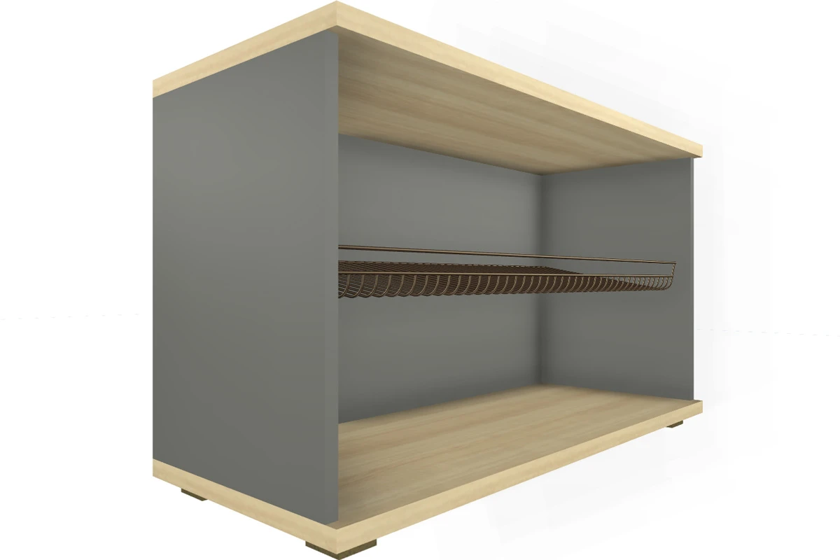 Готовый комплект для прихожей Карина ПК-1002-АС-СО (Ясень Асахи/Серый Оникс) — Мебель-центр Озерцо