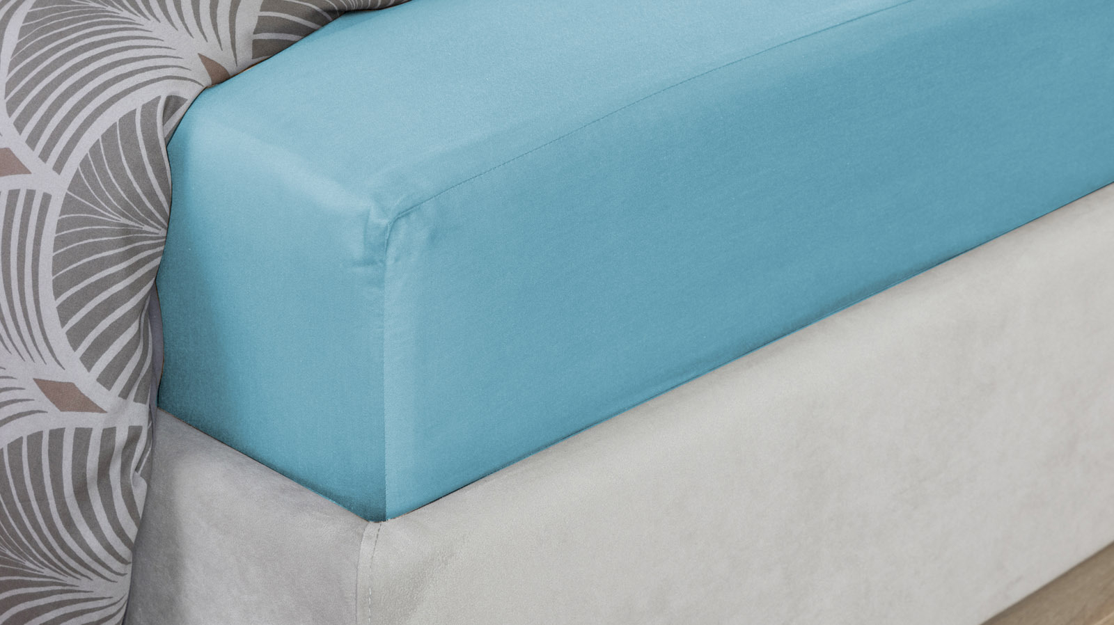 Простынь Home Line, цвет: Аквамарин 90x200 в мебель-центре Озерцо