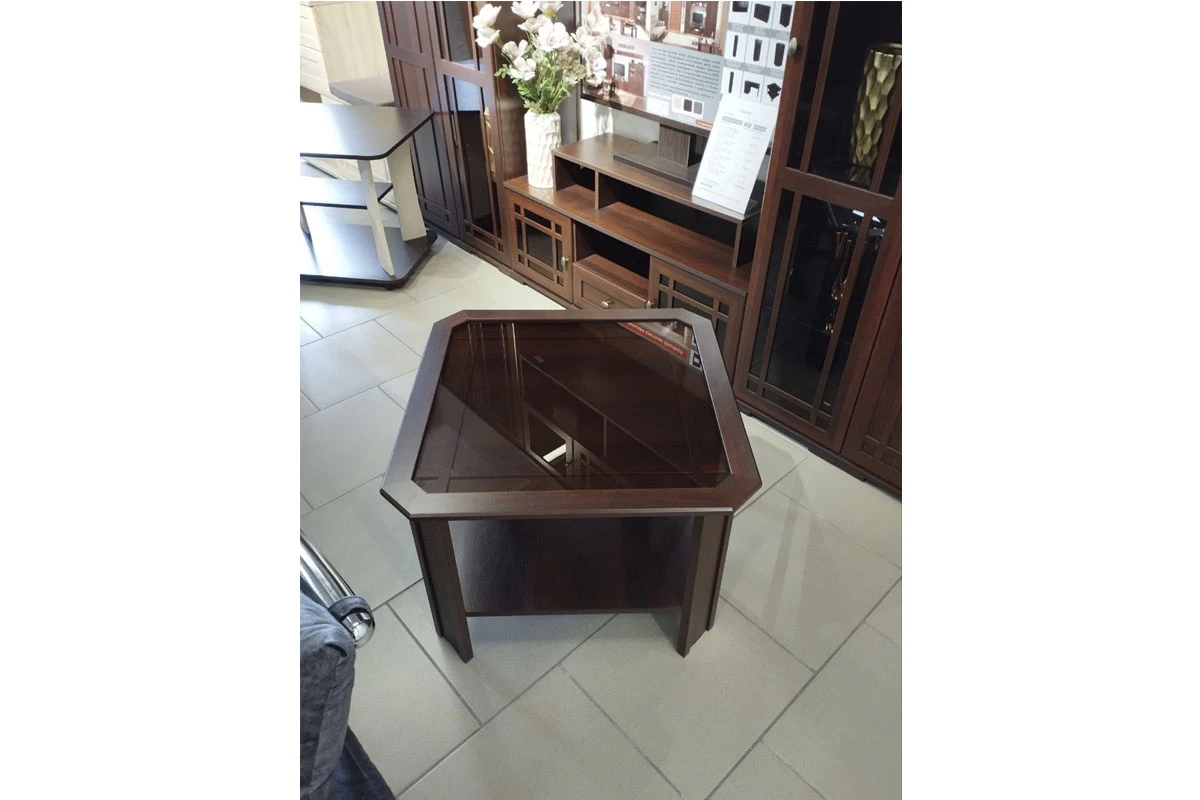 Sherlock 16 Стол журнальный орех шоколадный — Мебель-центр Озерцо