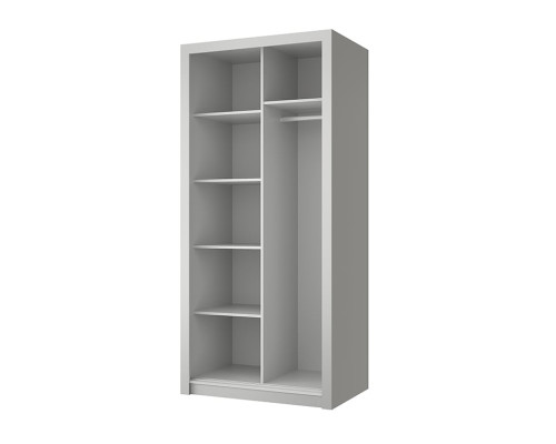 Осло, Шкаф 100. Цвет серый в мебель-центре Озерцо