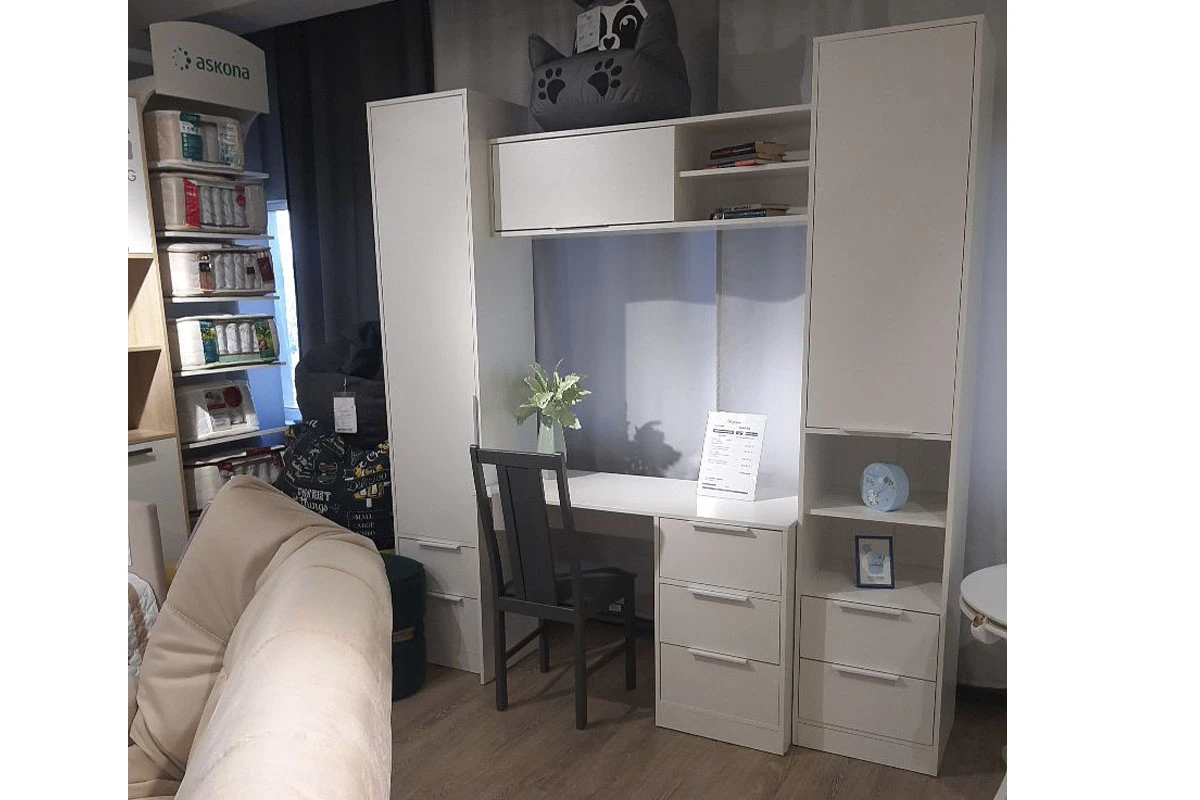 Шкаф для белья Марли (Белый) в мебель-центре Озерцо