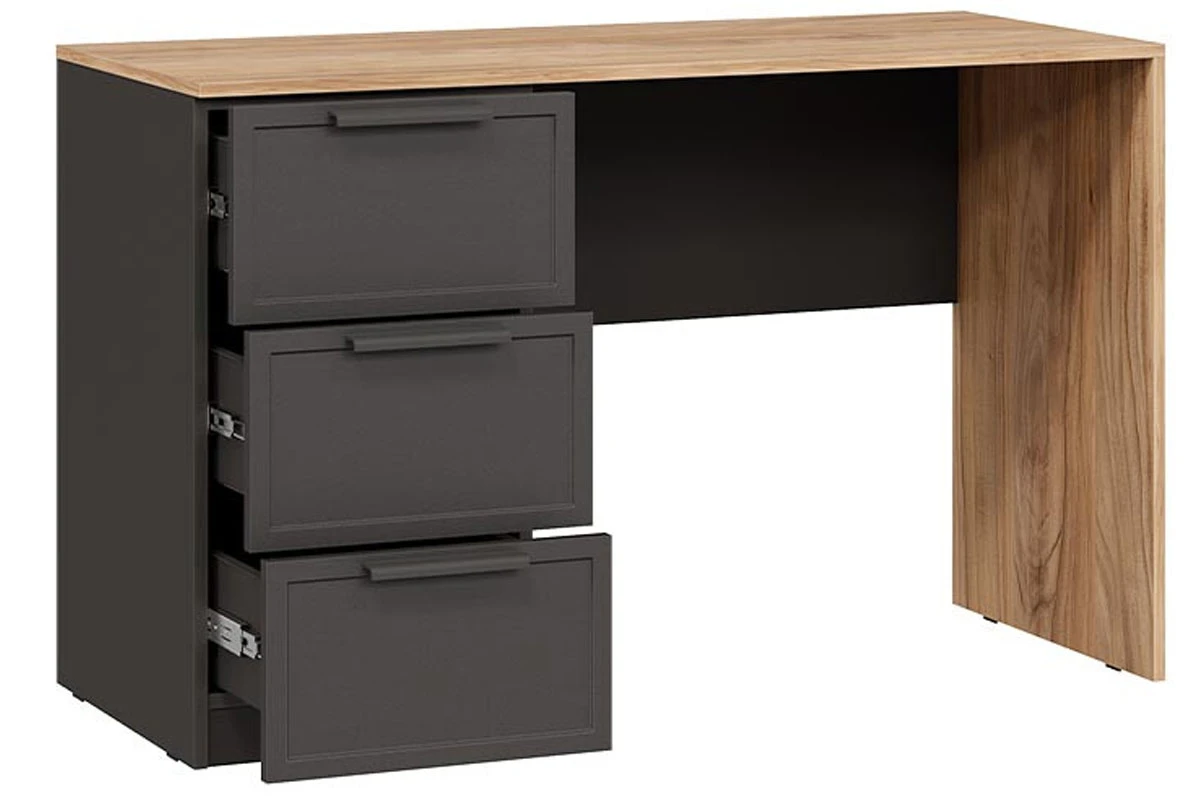 Стол письменный Стелла Тип 1 (Серый вулкан/Фон серый/Яблоня Беллуно) — Мебель-центр Озерцо