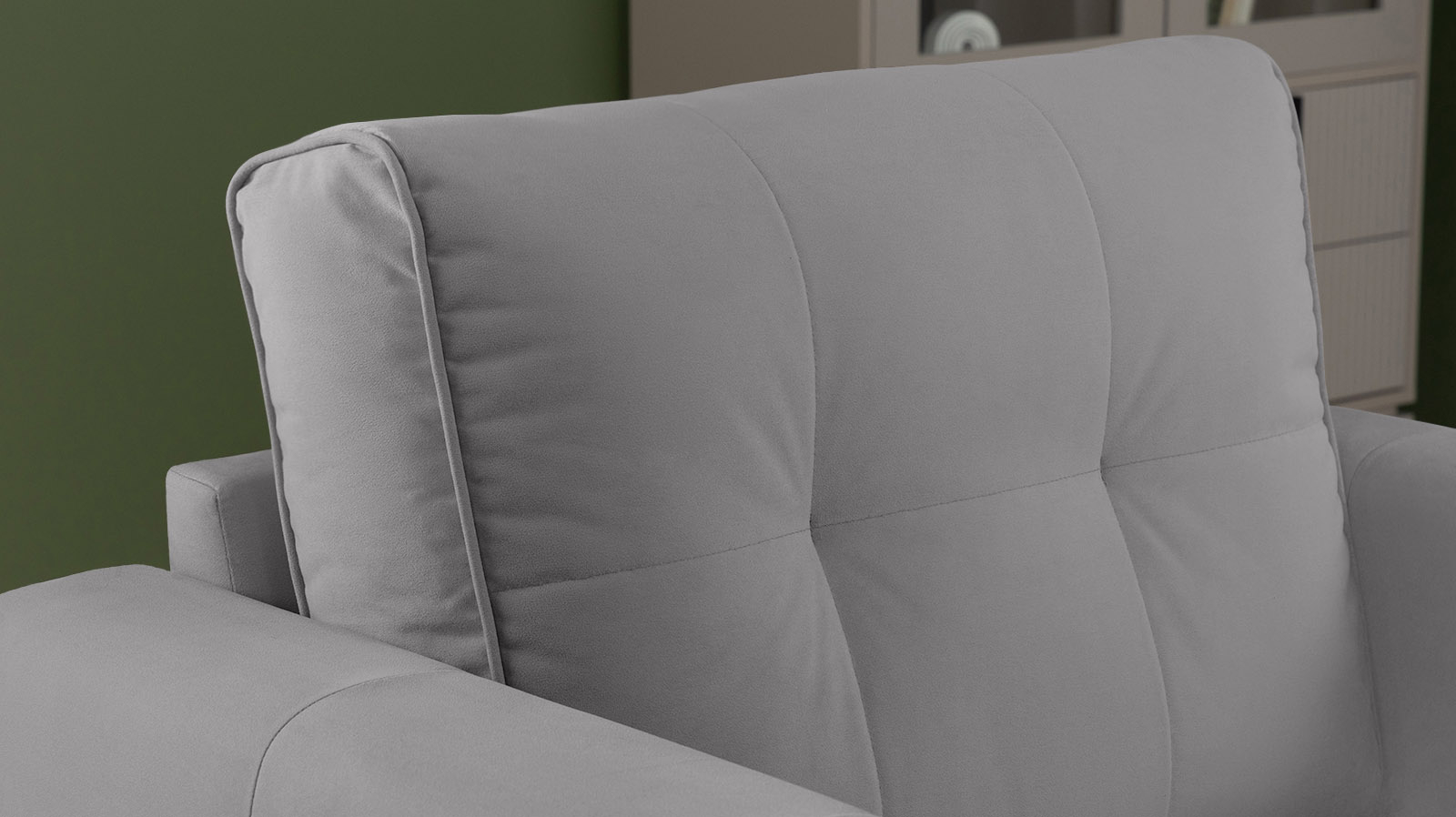 Кресло Amani Pro, Тк. Sky Velvet 08 (подлокотник: 15 см) 89x93.5 — купить в Озерце