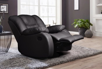 Кресло Лорд с механизмом реклайнер (черный) — купить в Озерце