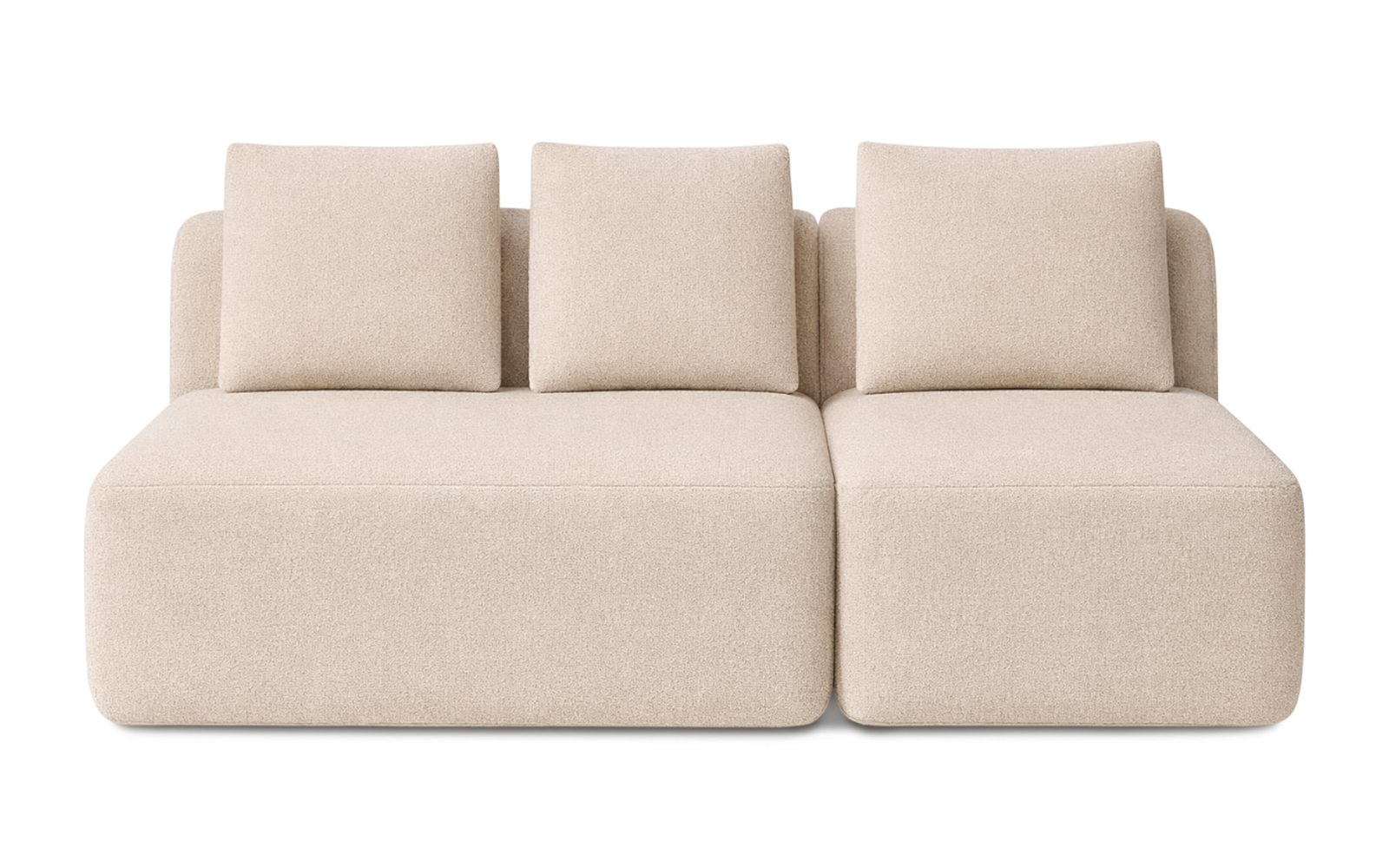 Диван модульный Мольто-2 секц-пуф 125+85-спинка 125+85-Тк. Royal I Sandy 57x367 — купить в Озерце