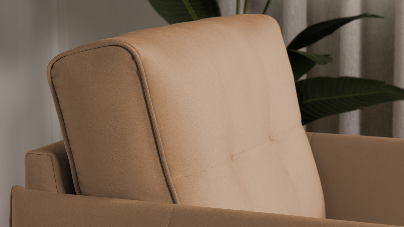 Кресло Amani Pro, Тк. Casanova Beige (подлокотник: 5 см) 73.5x89 — купить в Озерце