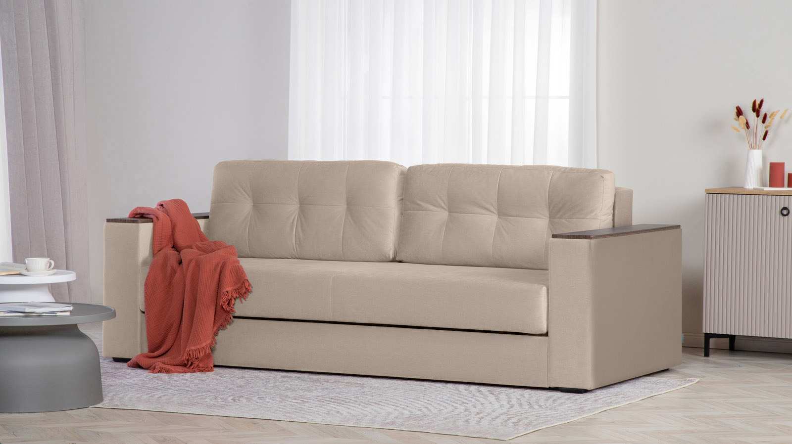 Диван Loko Pro Тк. Sky Velvet 03 113x243 — купить в Озерце