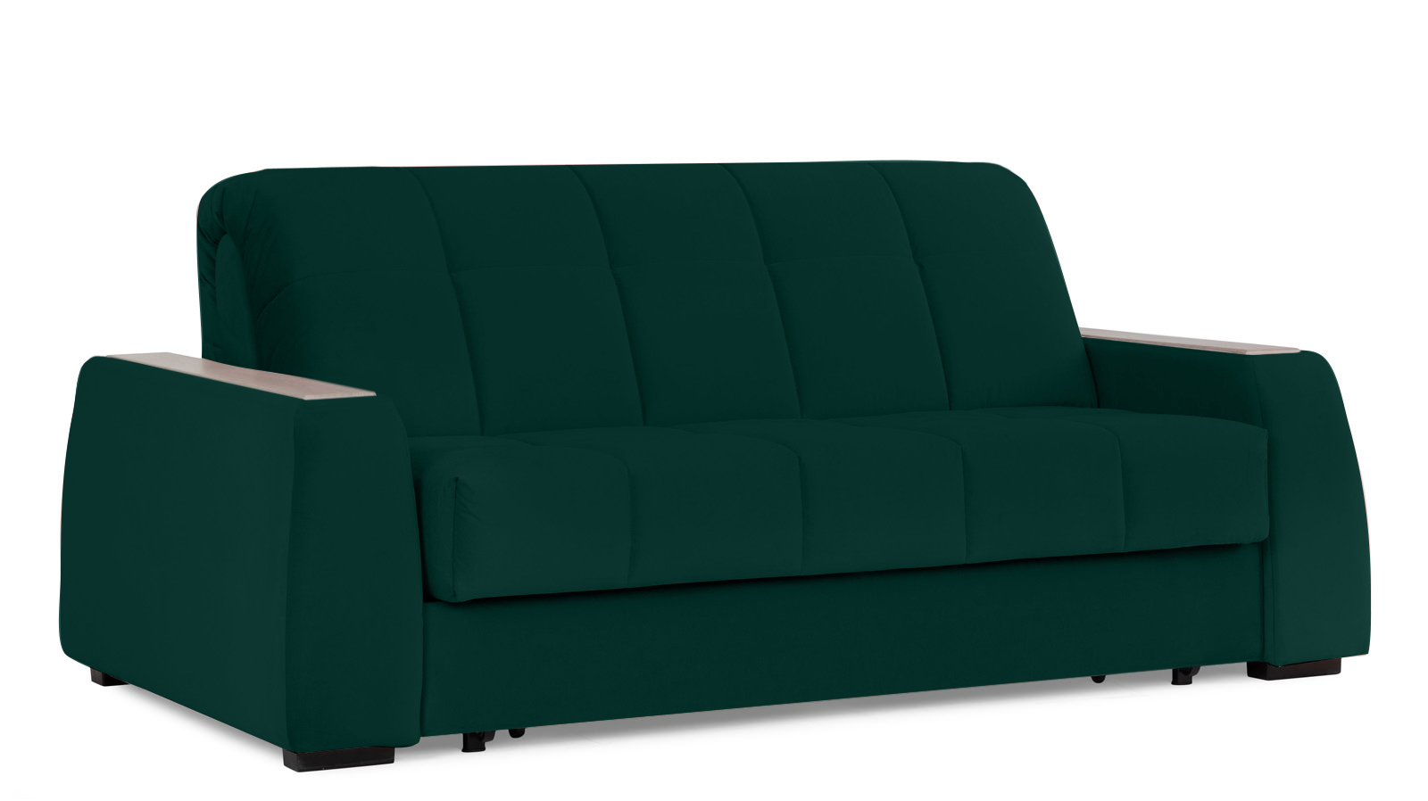 Диван - кровать Domo Pro с накладкой цвета ясень, стежка квадрат, ткань Sky Velvet 42 160x216 — в мебель-центре Озерцо
